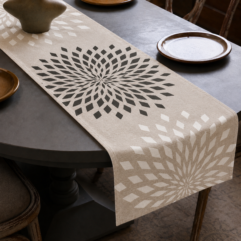 Minimalist Branch Table Runner