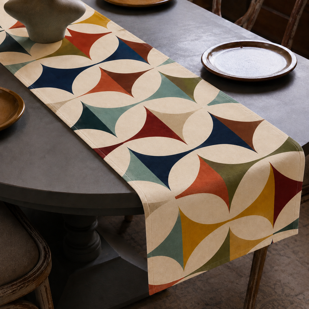 Geometric Link Table Runner