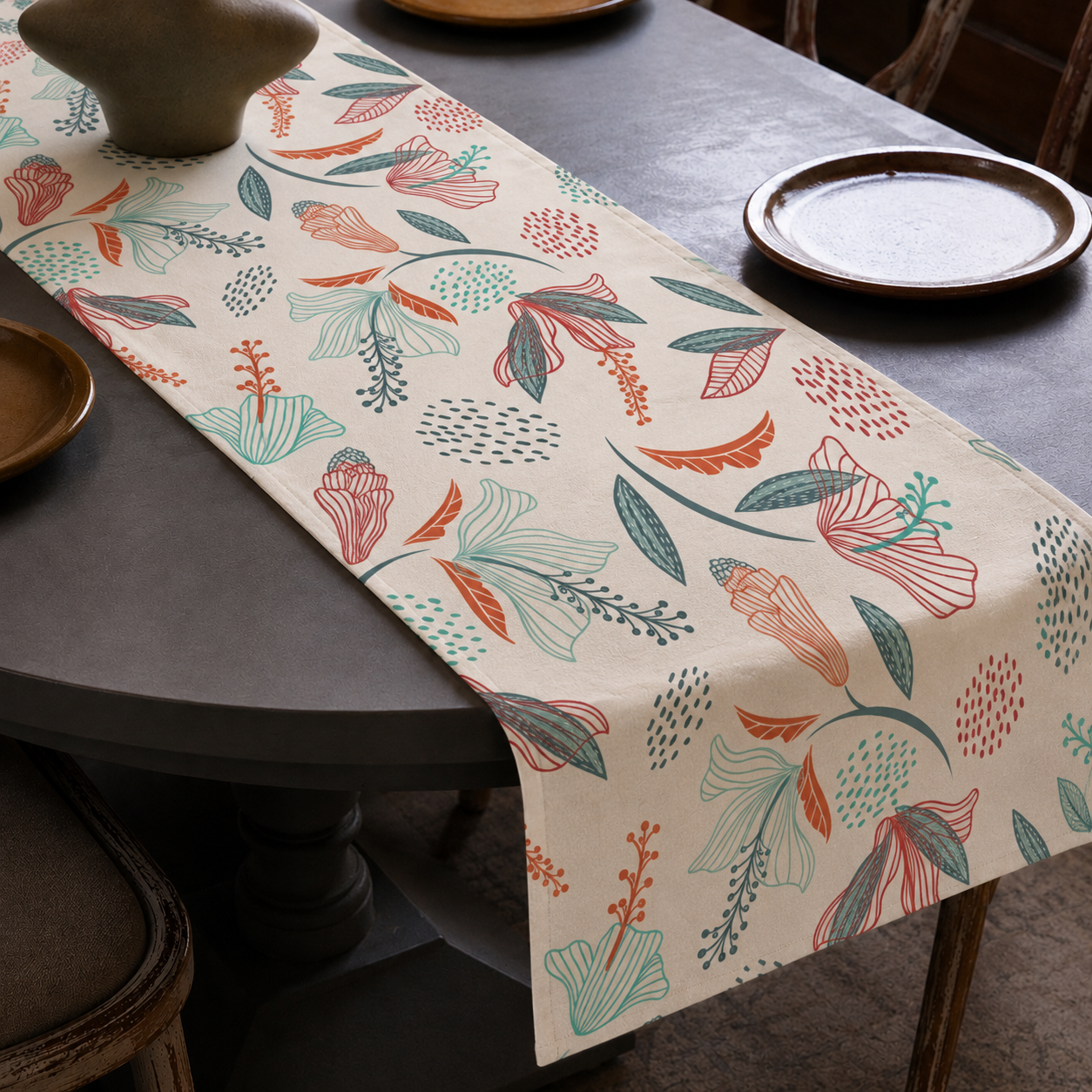 Autumn Botanical Table Runner