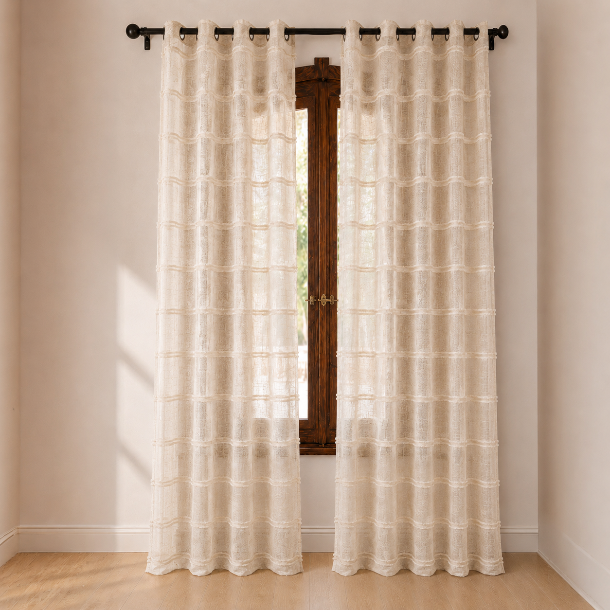 Patterned Sheer Curtain