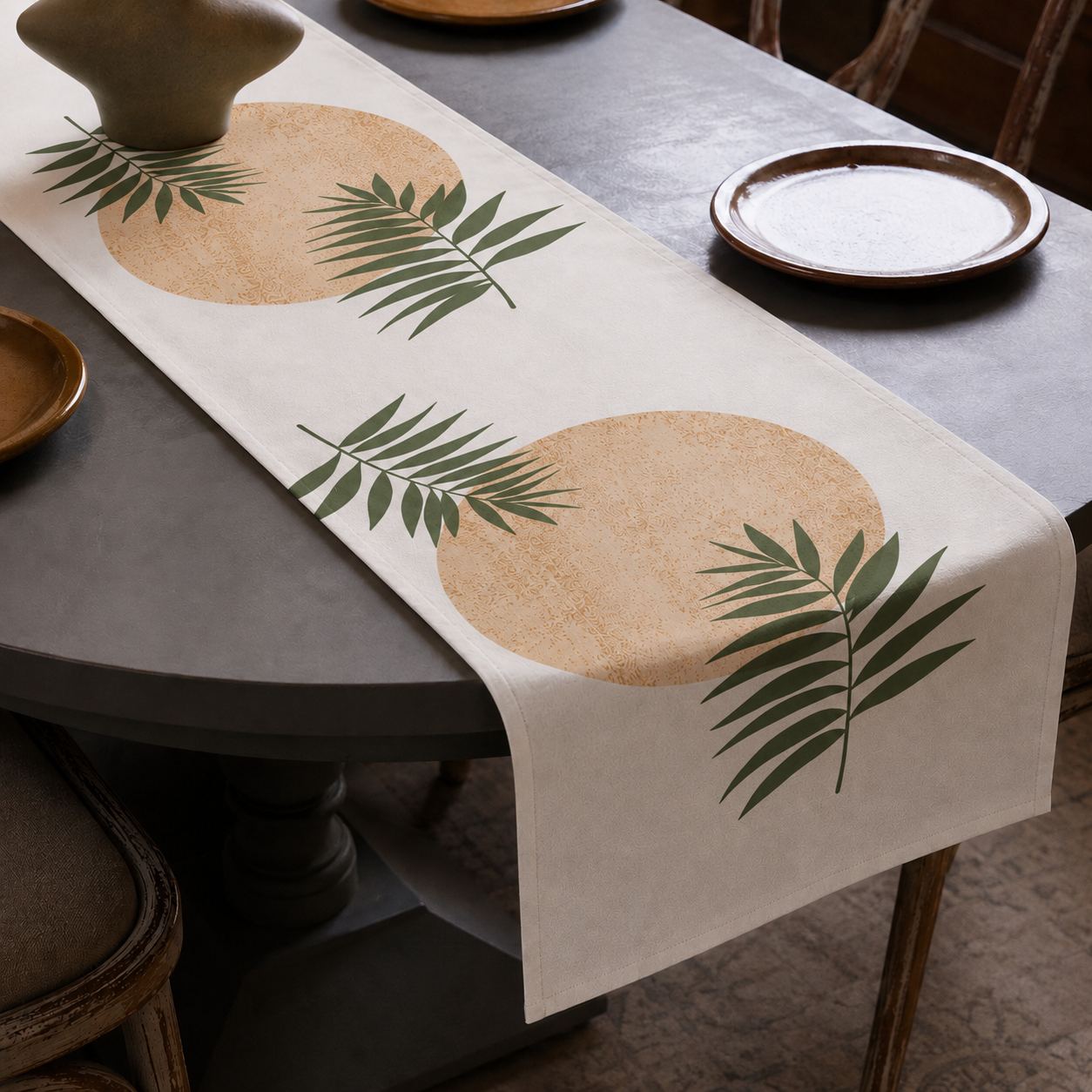 Tribal Geometric Table Runner
