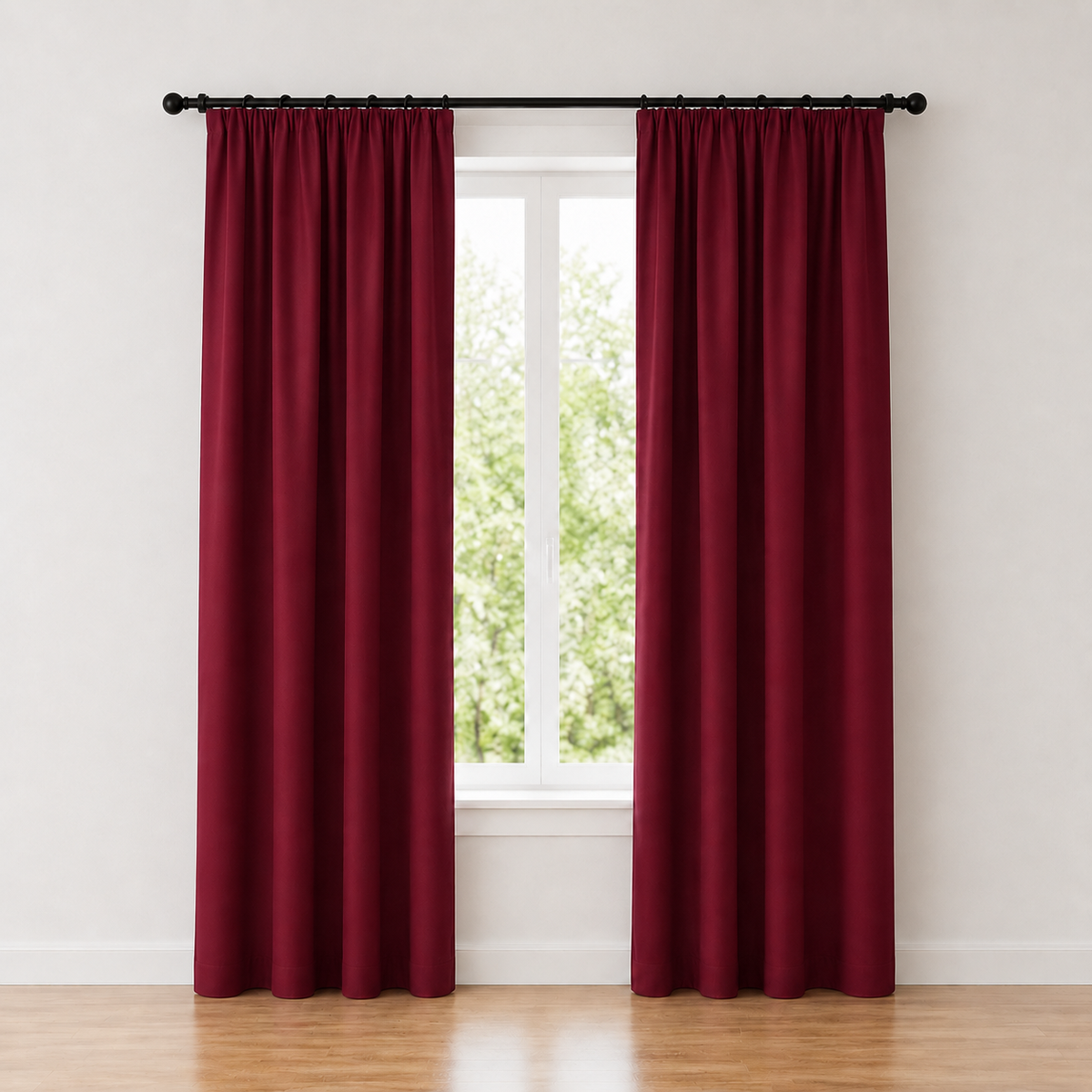 Burgundy Blackout Curtain