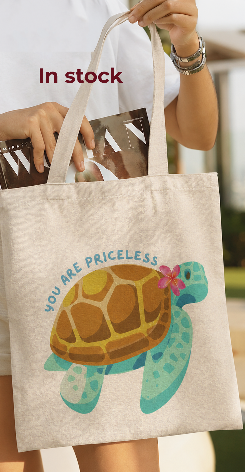 Priceless Turtle Tote Bag