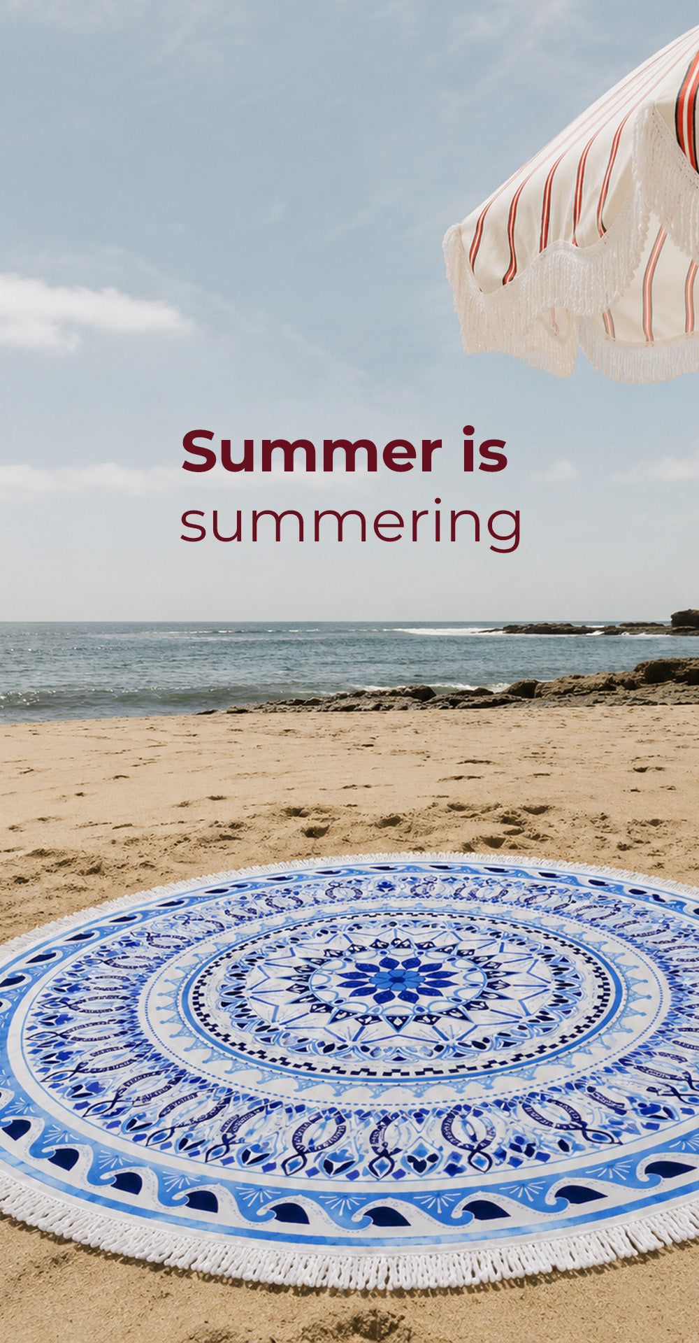 The Geometric Mandala Beach Blanket