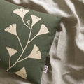 Midnight green flowery Cushion