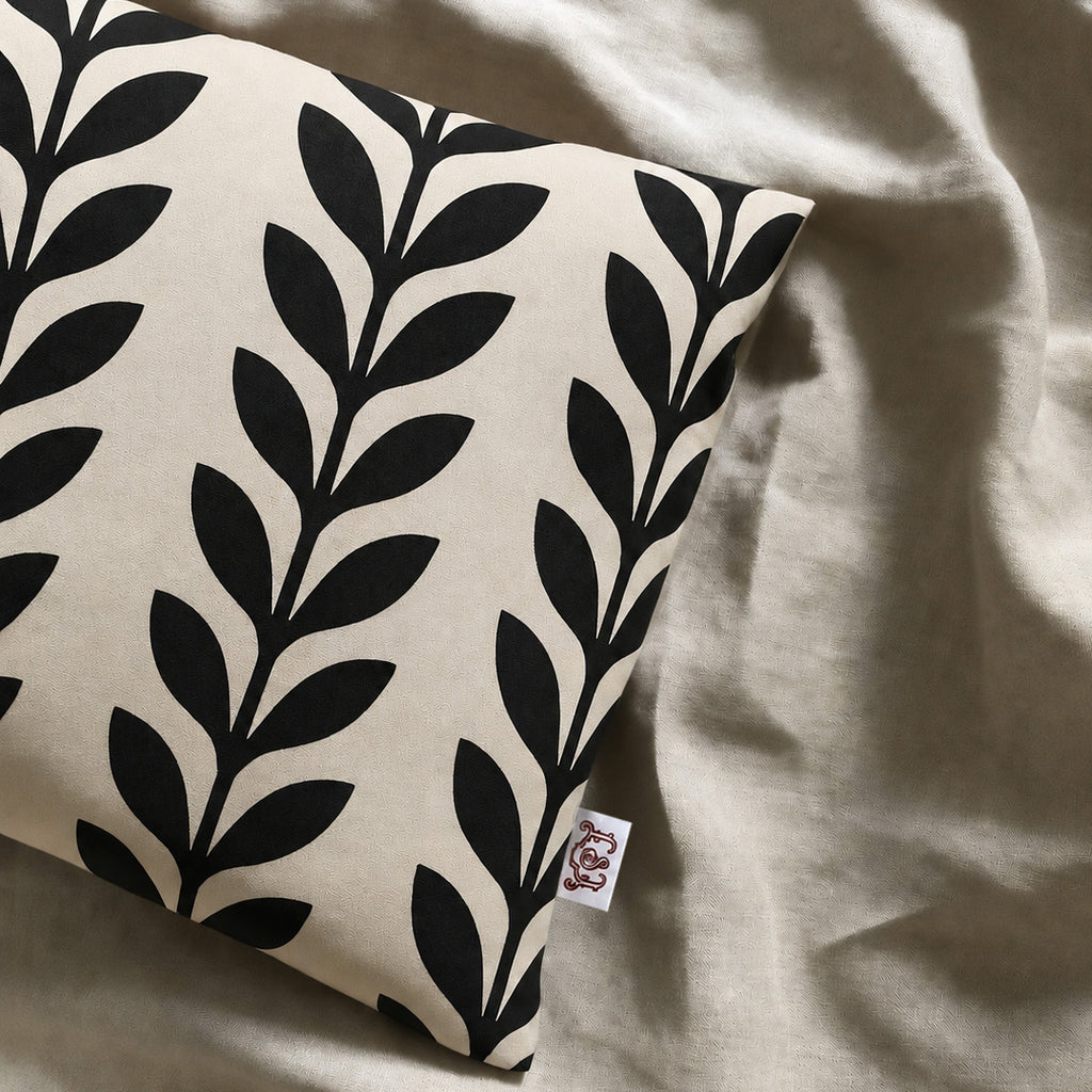 Noir Botanical Rhythm Cushion