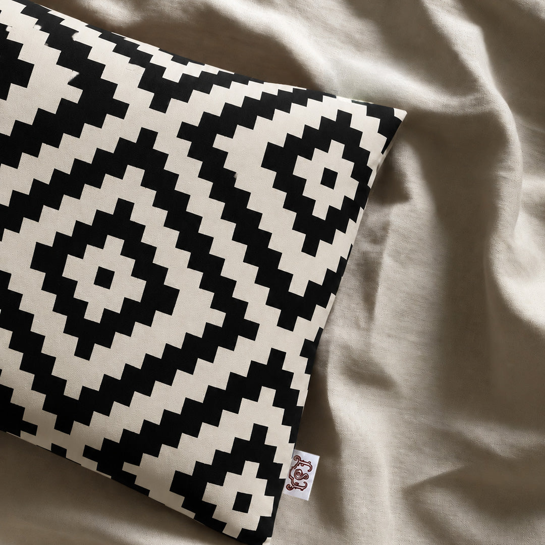 Pixelated Diamond Mosaic Cushion