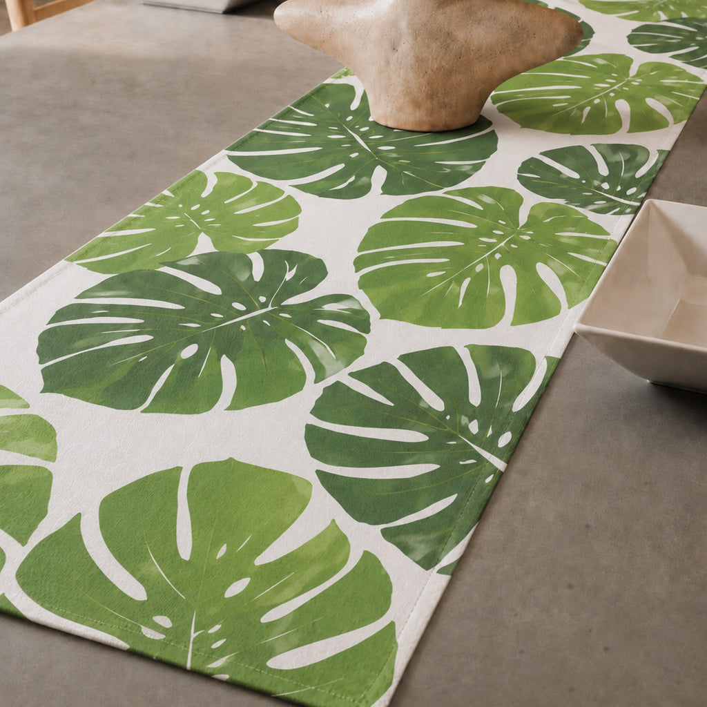 Green Leaf Table Runner