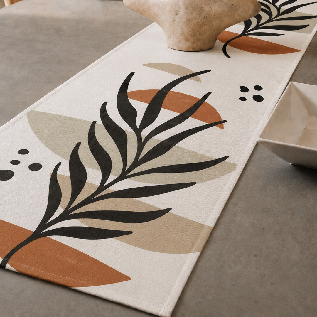 Abstract Leaf Table Runner
