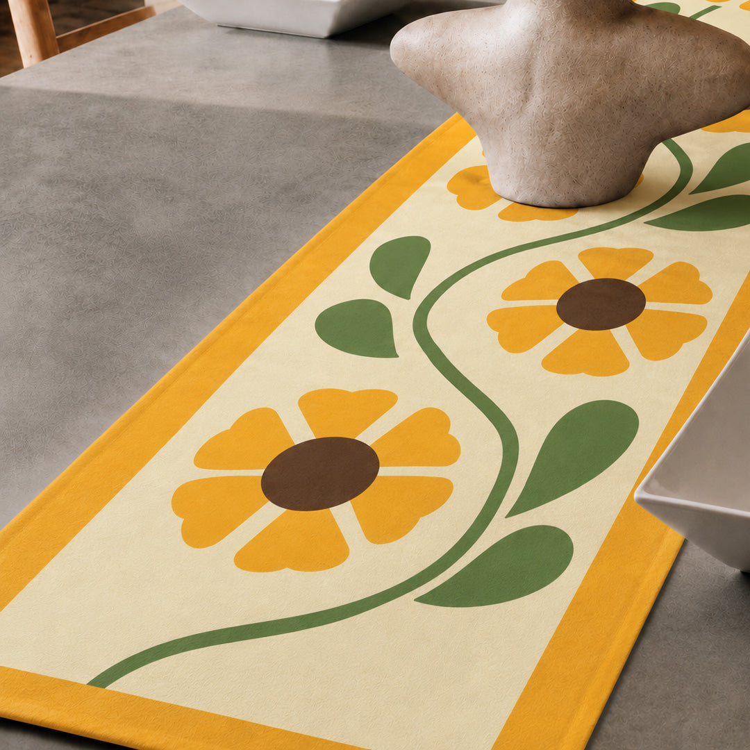 Whimsical Floral Table Runner