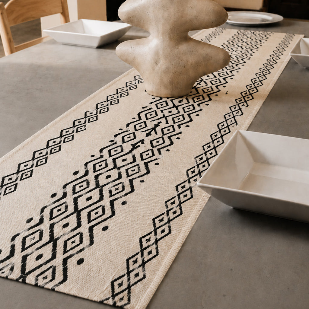 Geometric Mosaic Table Runner