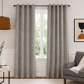 Grey Jacquard Curtain