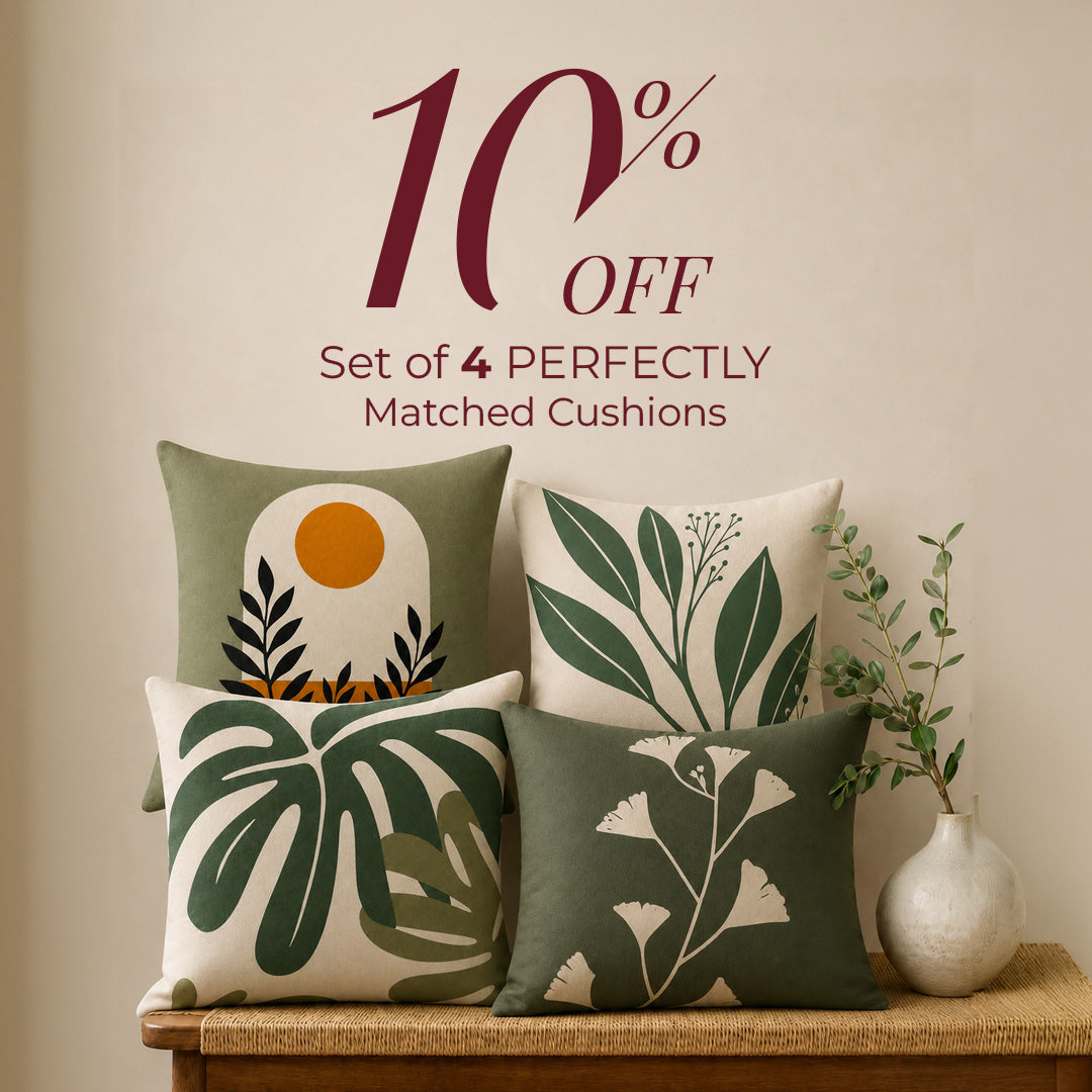 4-Piece Cushion Set Bundle
