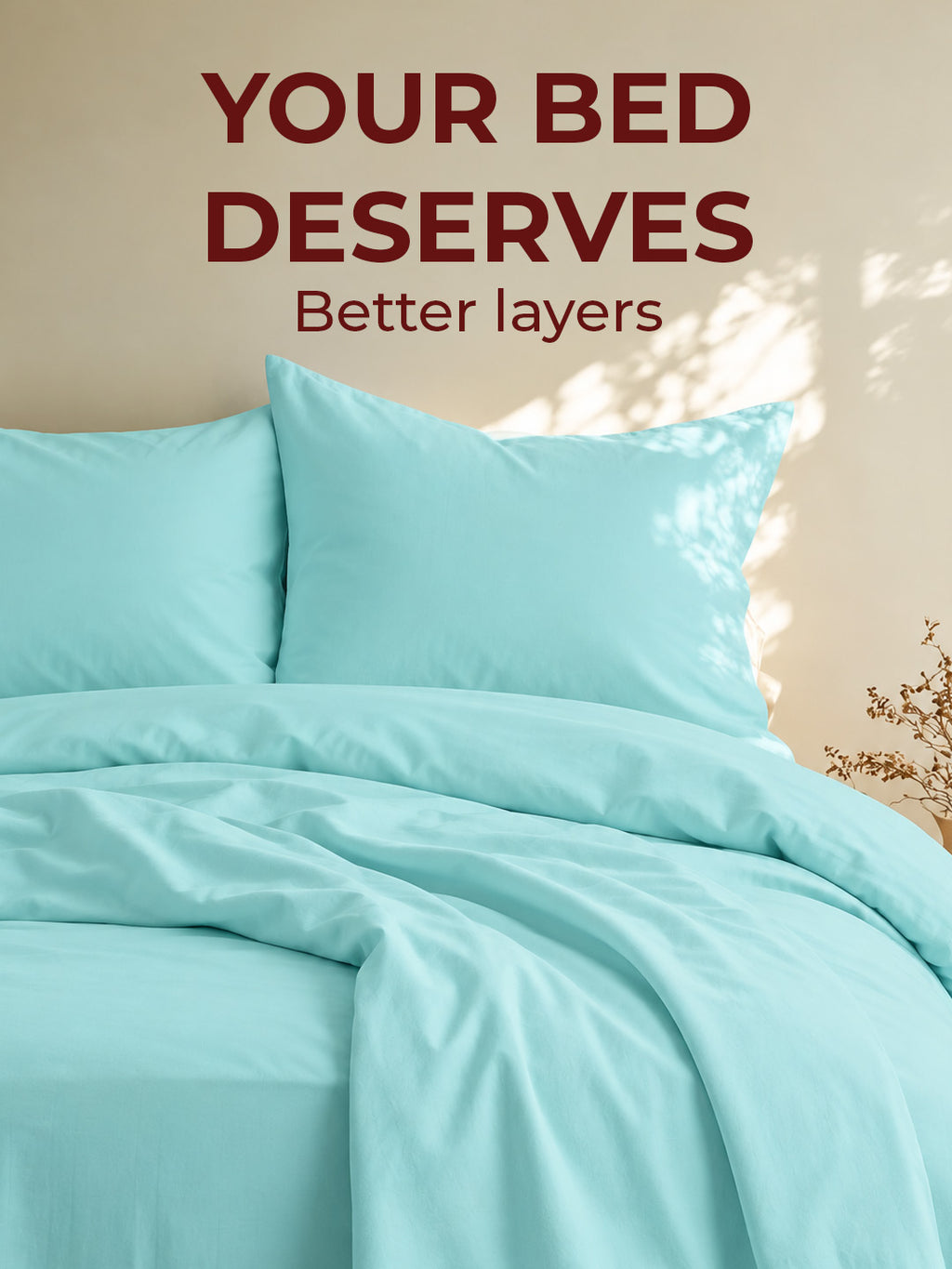 Flat Percale Sheet Set of 3 pieces