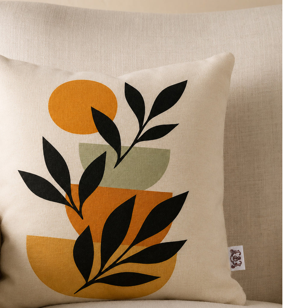 The Sun-Drenched Silhouette Cushion
