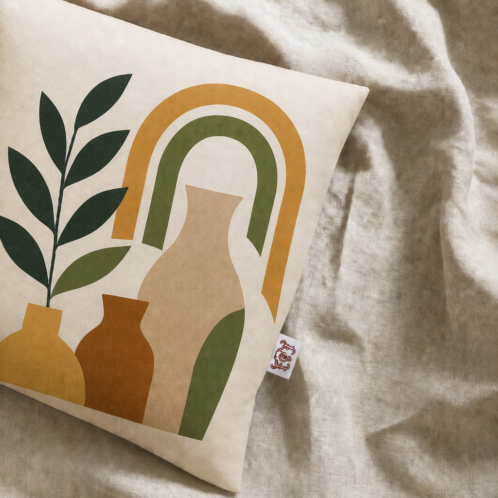 Harvest Rainbow Still Life Cushion