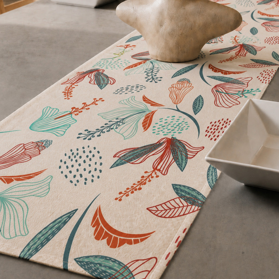 Autumn Botanical Table Runner