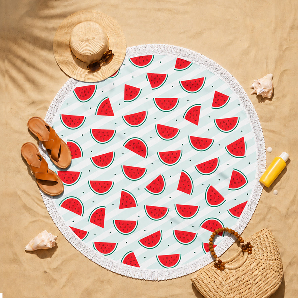The Watermelon Slices Beach Blanket