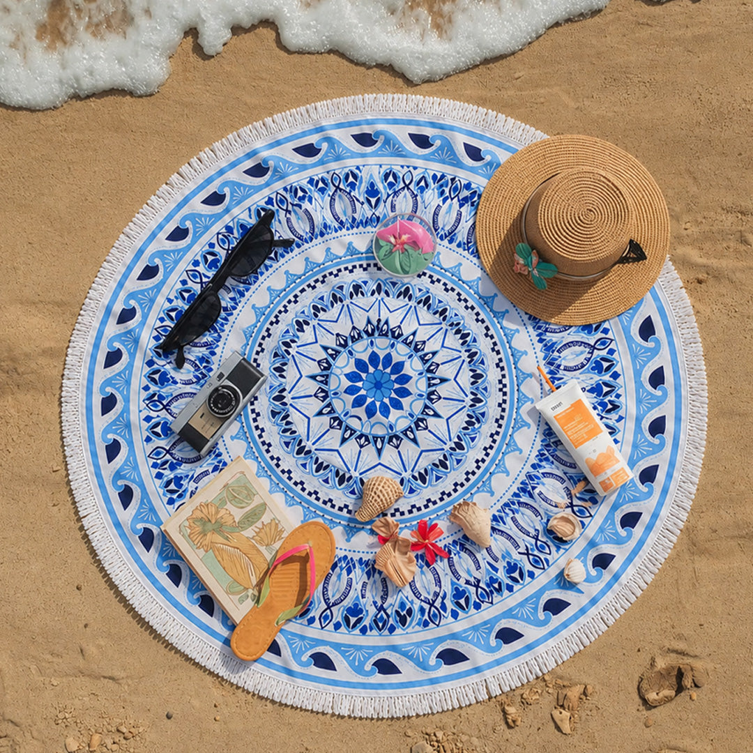 The Geometric Mandala Beach Blanket