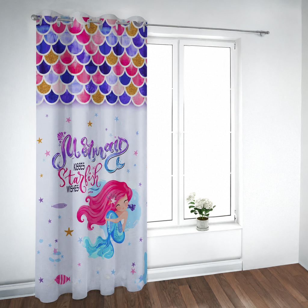 Mermaid Wishes Kids Nursery Curtain