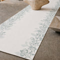 Blue Botanical Table Runner