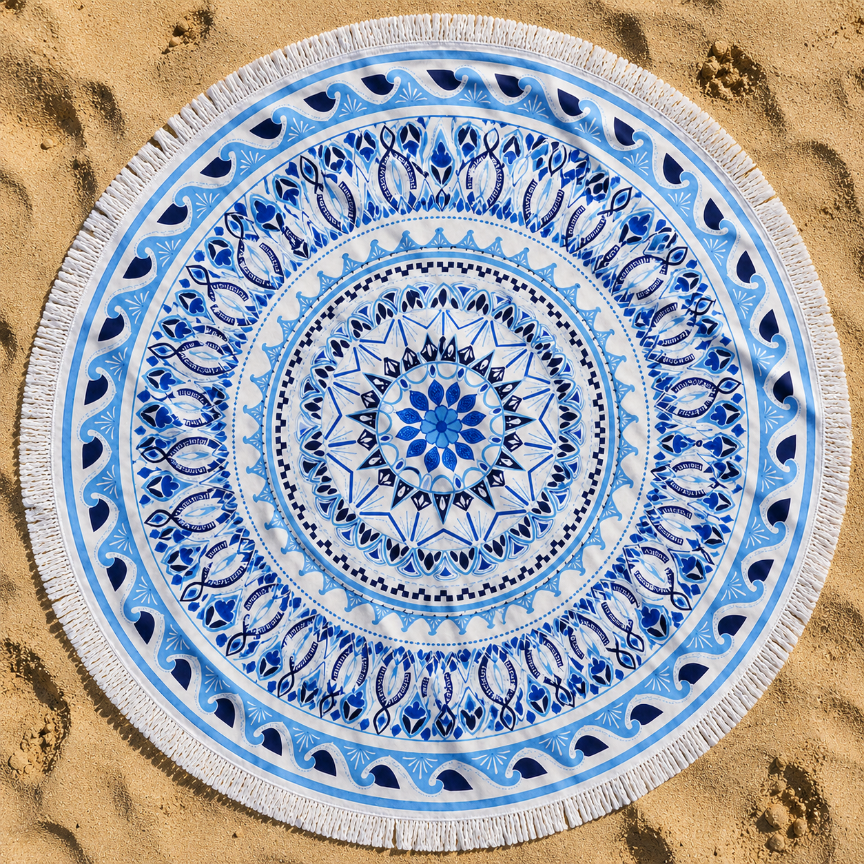 The Geometric Mandala Beach Blanket