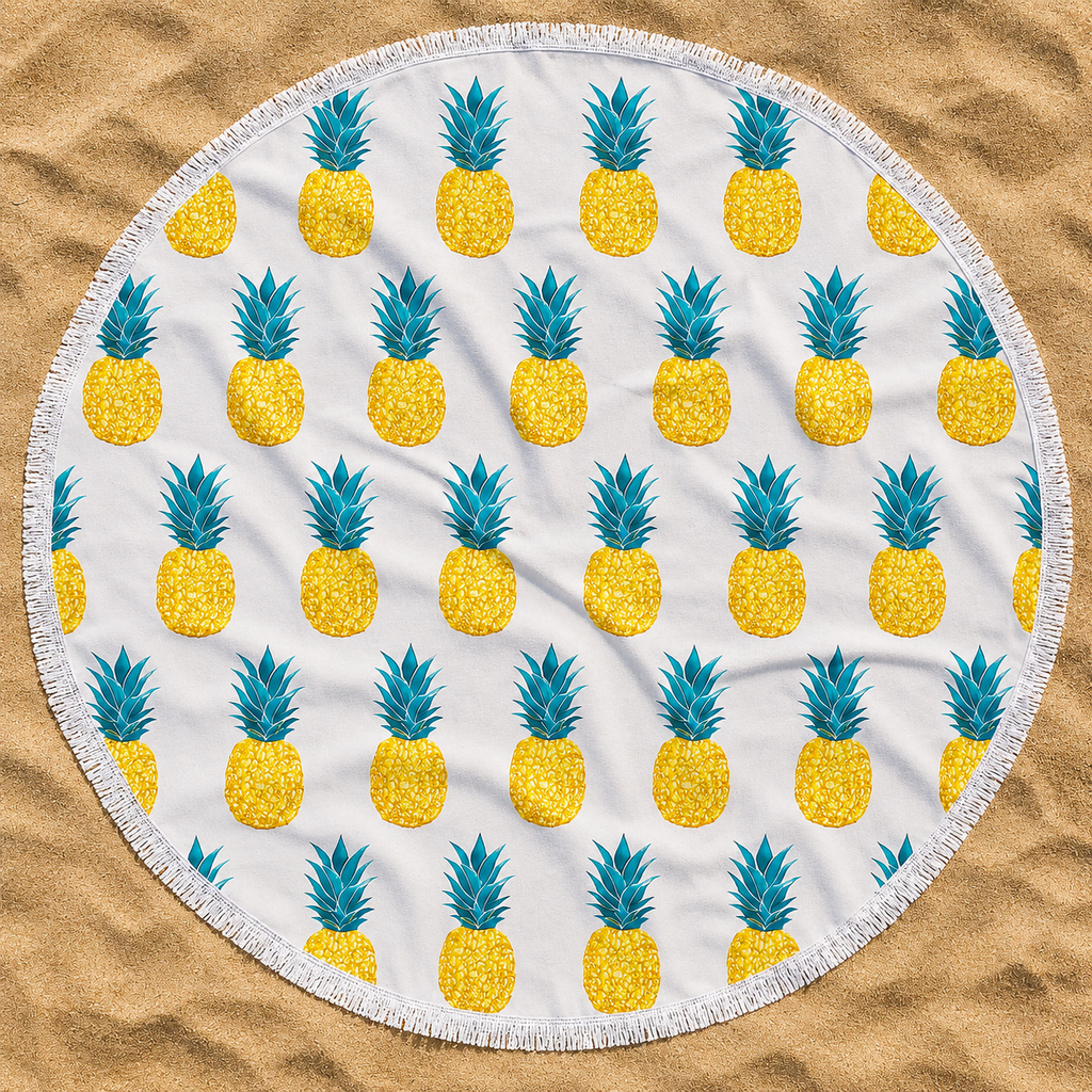 The Pineapple Pattern Beach Blanket
