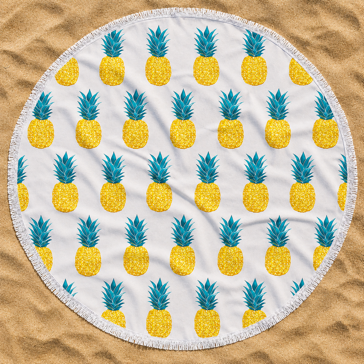 The Pineapple Pattern Beach Blanket