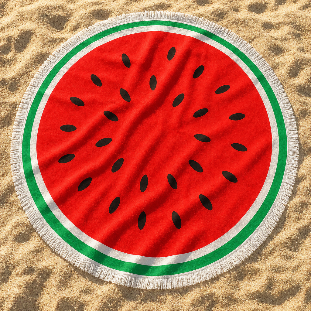 The Sun-Ripened Watermelon Beach Blanket
