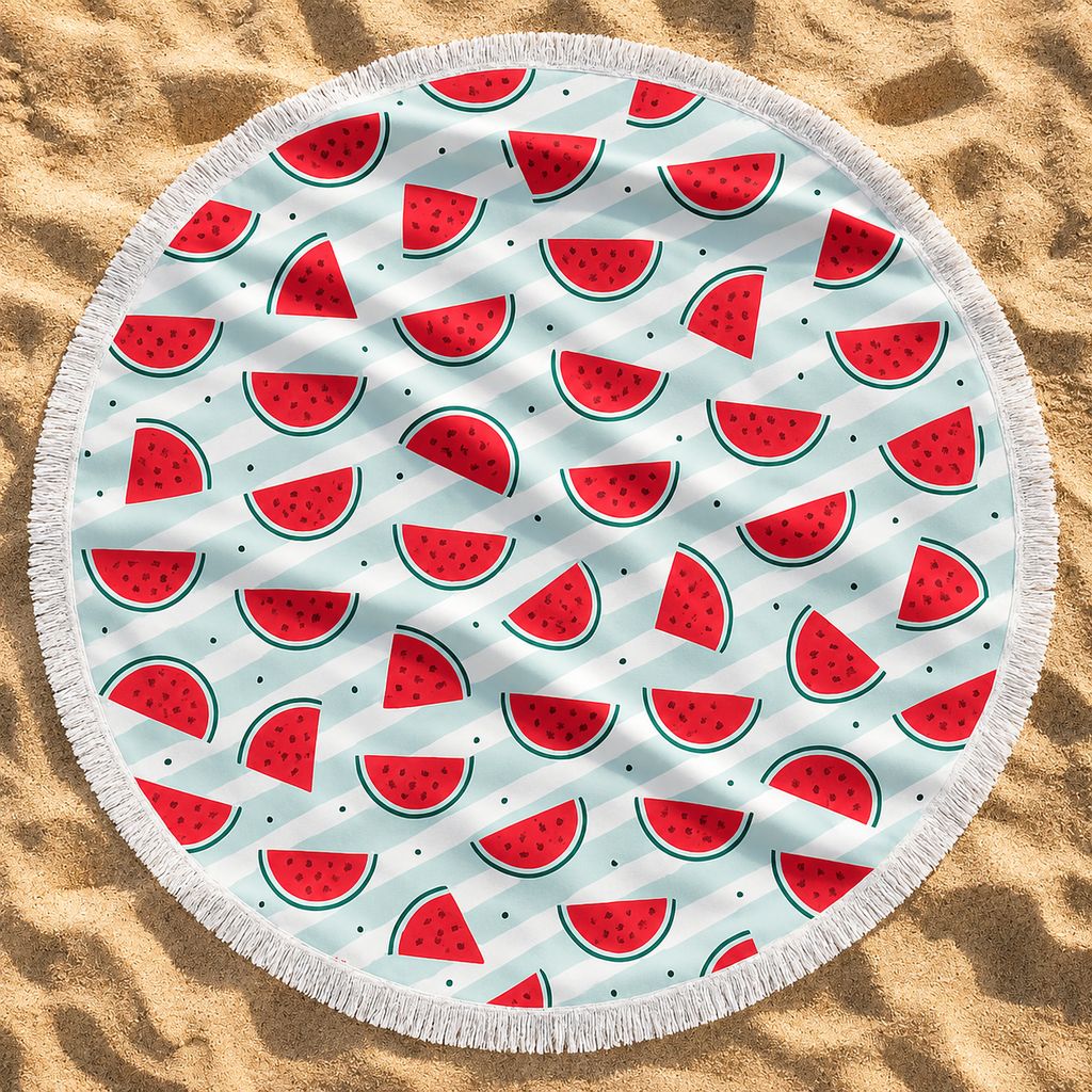 The Watermelon Slices Beach Blanket