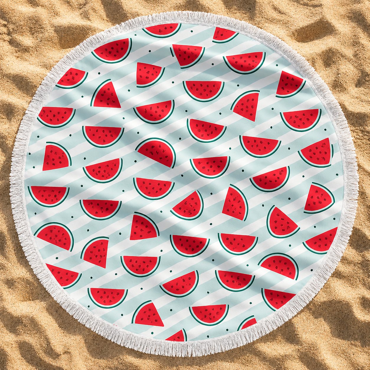 The Watermelon Slices Beach Blanket