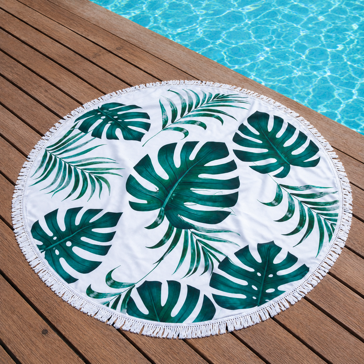 Green Leaves Beach Blanket