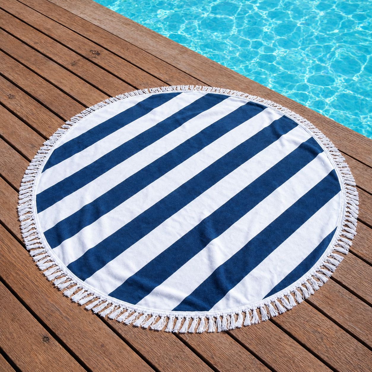 The Nautical Stripe Beach Blanket