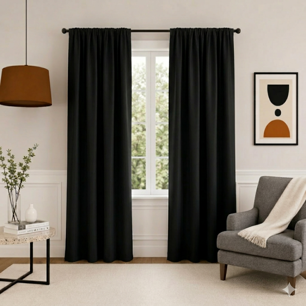 Brown Blackout Curtain