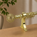 Gold Elegant Single Curtain Rod Set