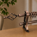 Copper Double Curtain Rod Set