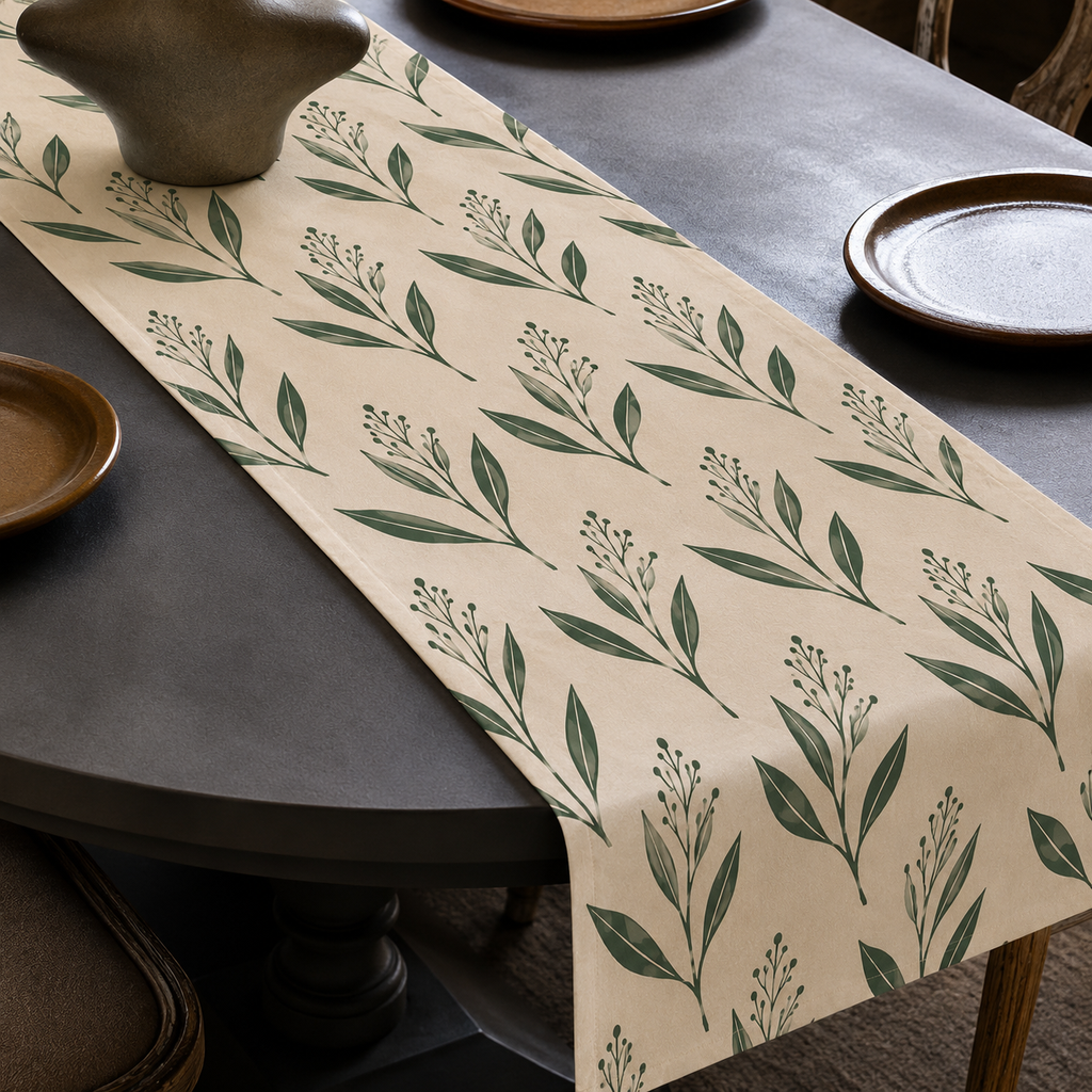 Leaf Pattern Table Runner