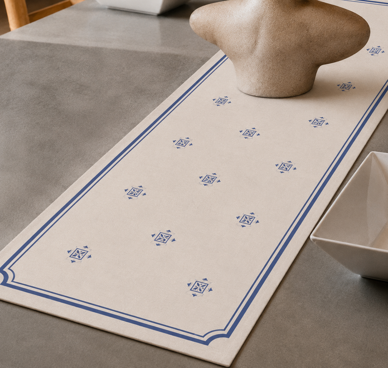 Watercolor Leaves Table Runner
