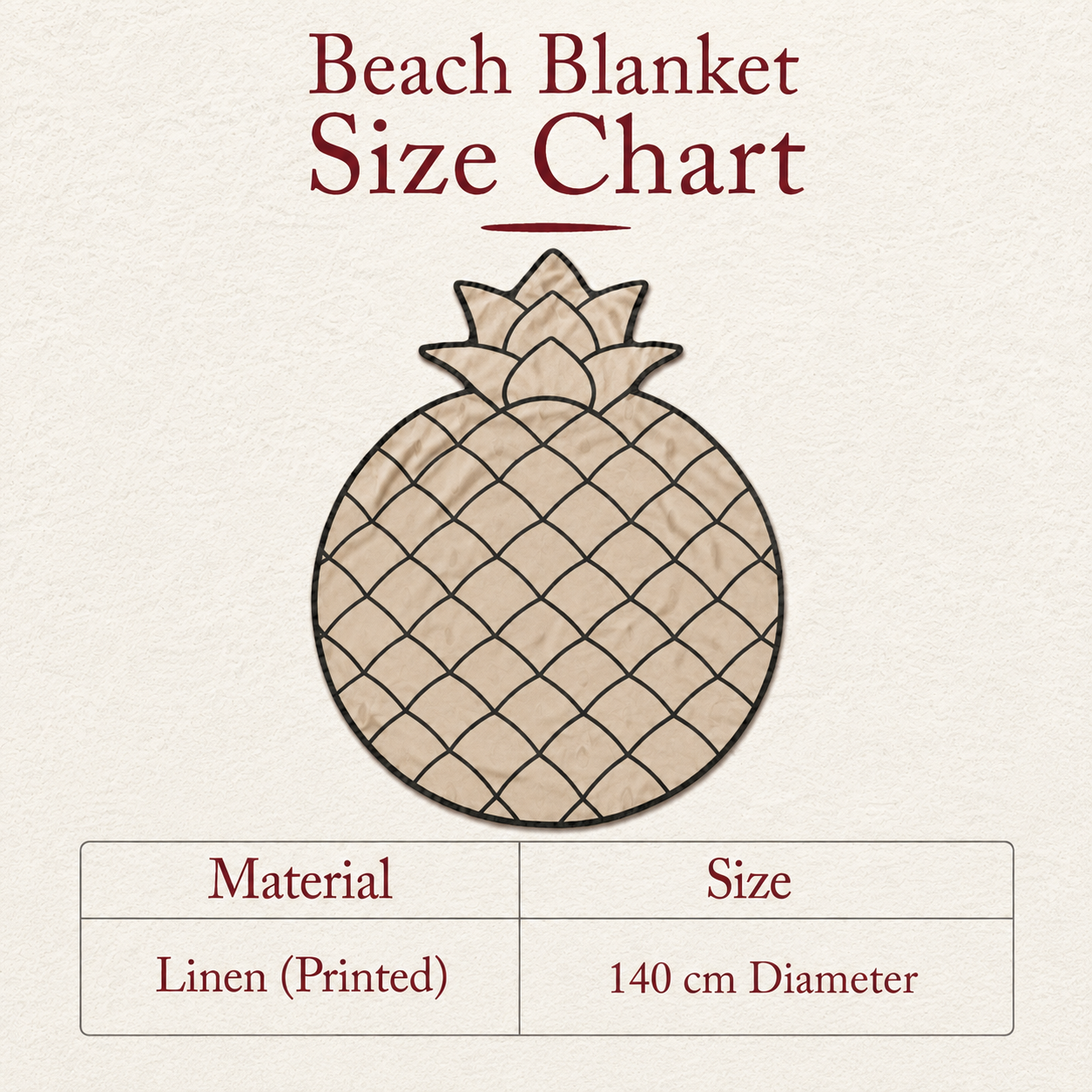 Pineapple Beach Blanket