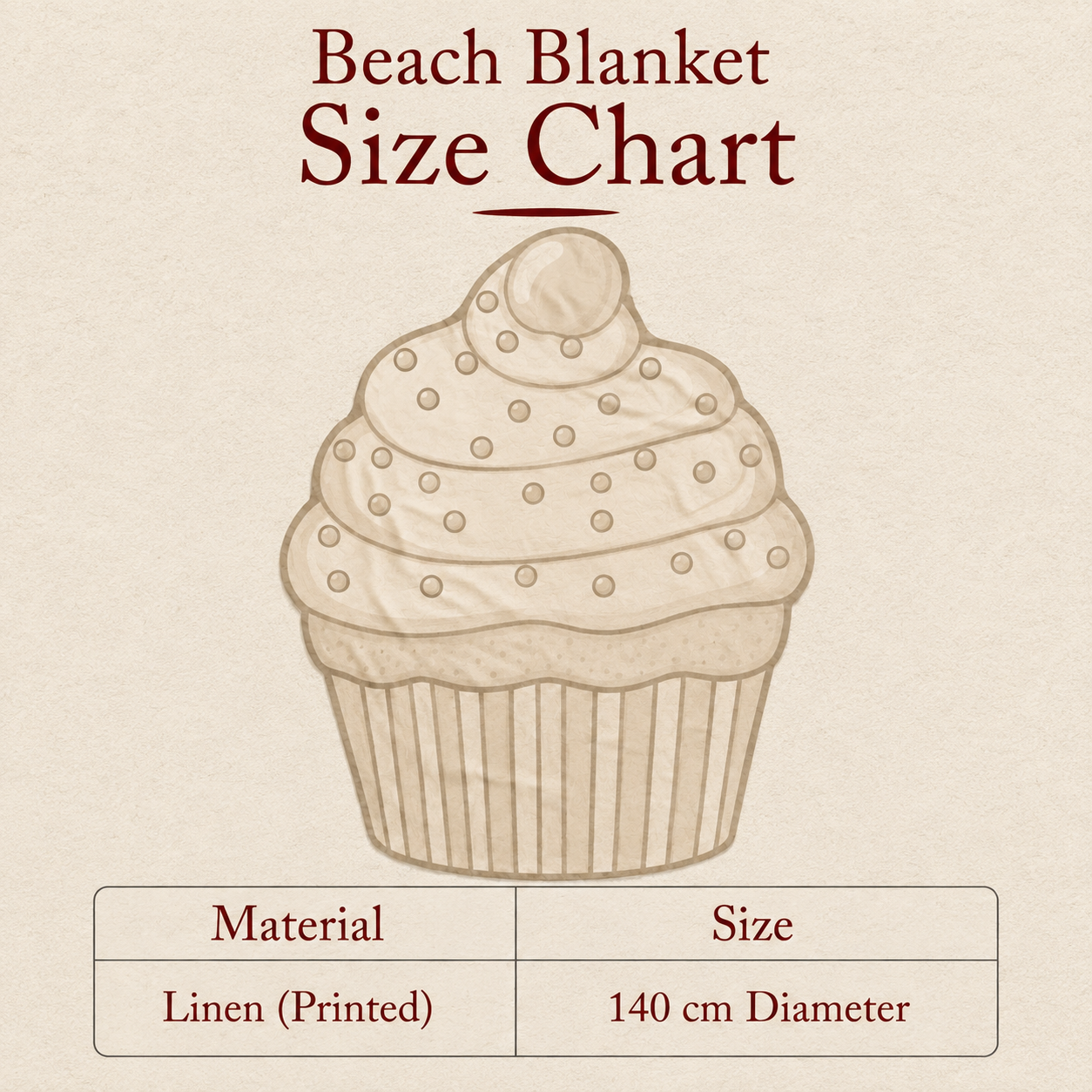 The Cupcake Beach Blanket