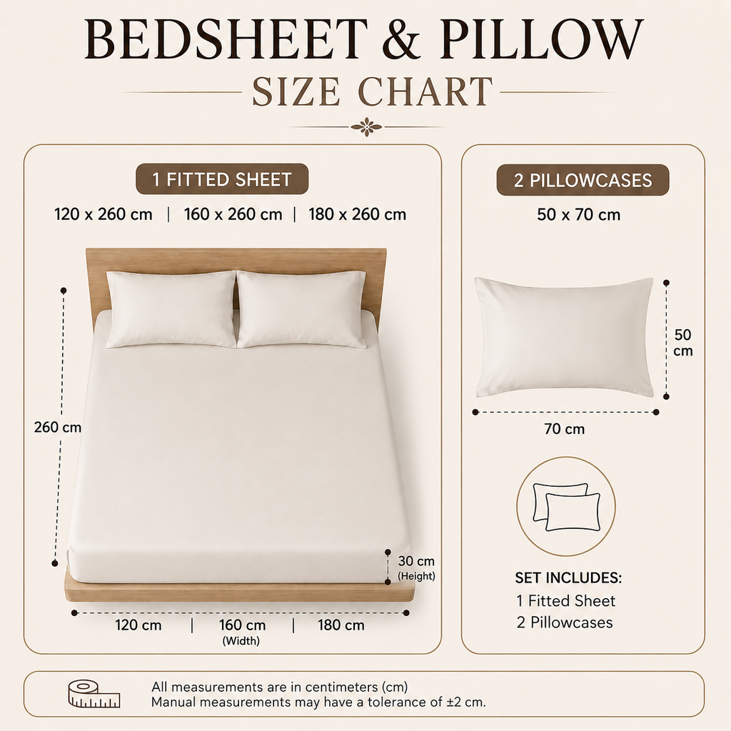 Premium Fitted Sheet Set 3 Pieces