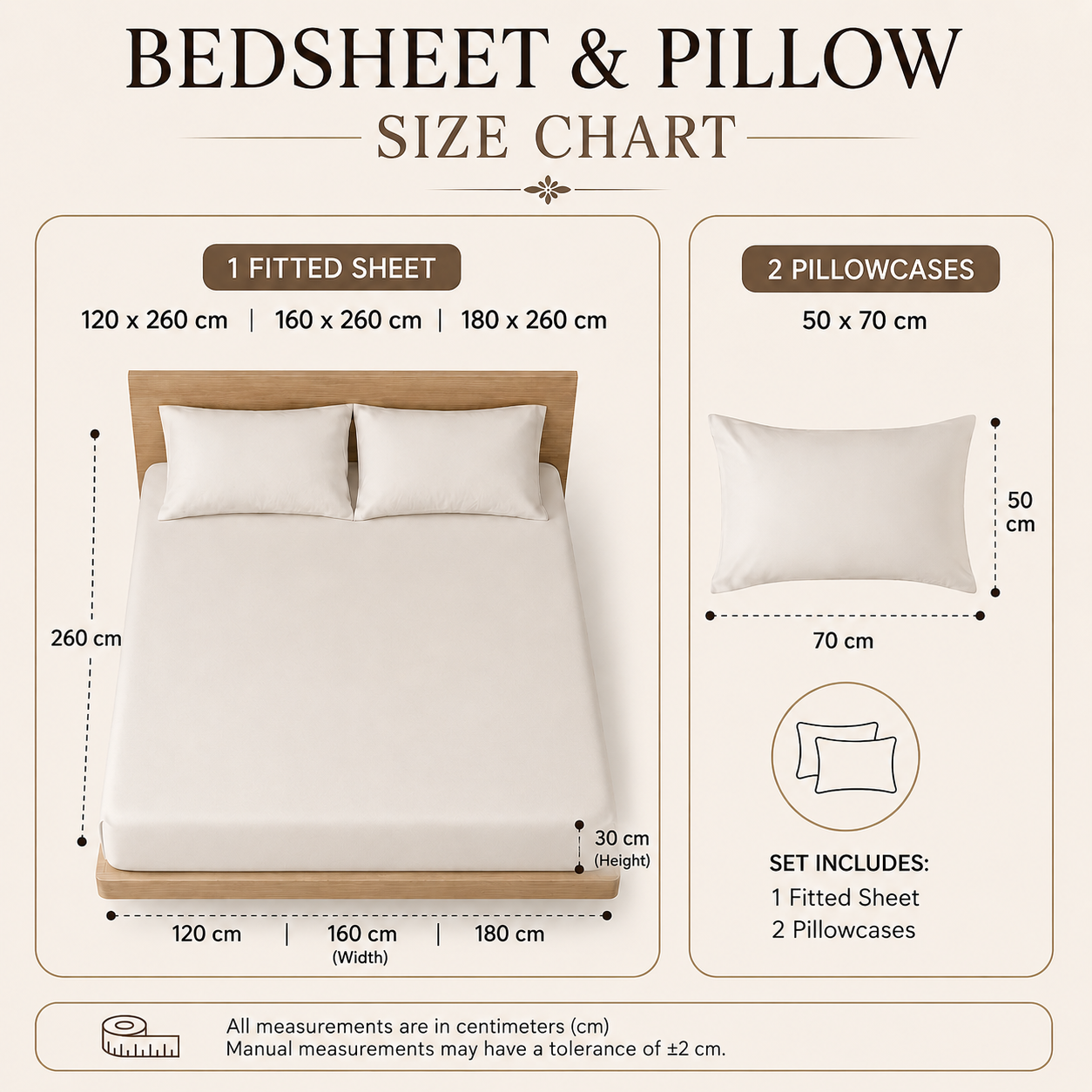 Premium Fitted Sheet Set 3 Pieces