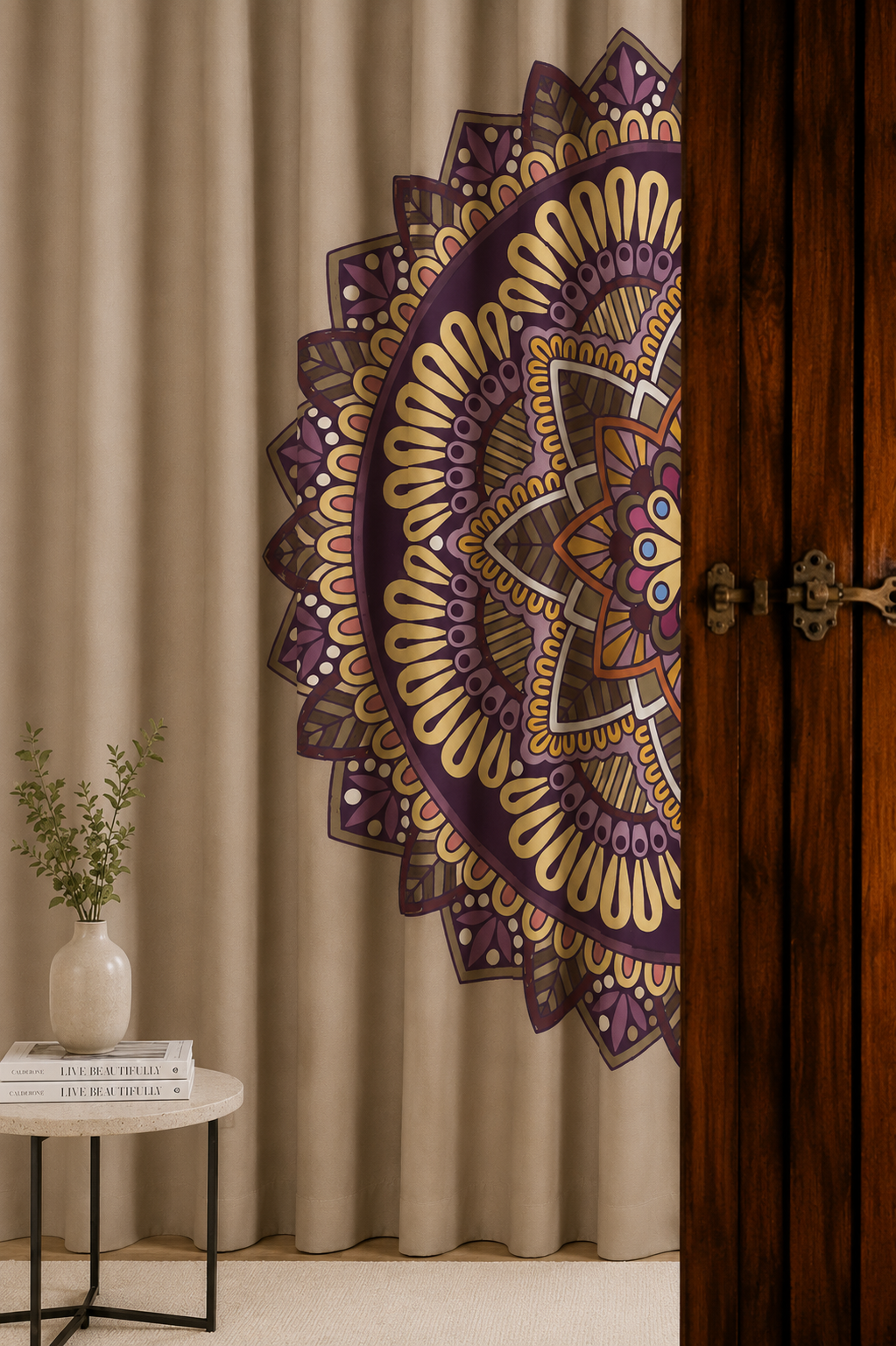 The Solstice Mandala Statement Panel