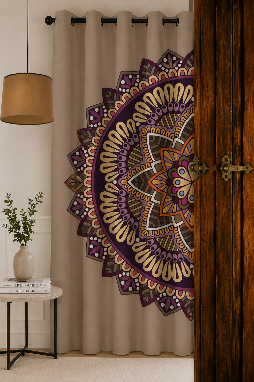 The Solstice Mandala Statement Panel