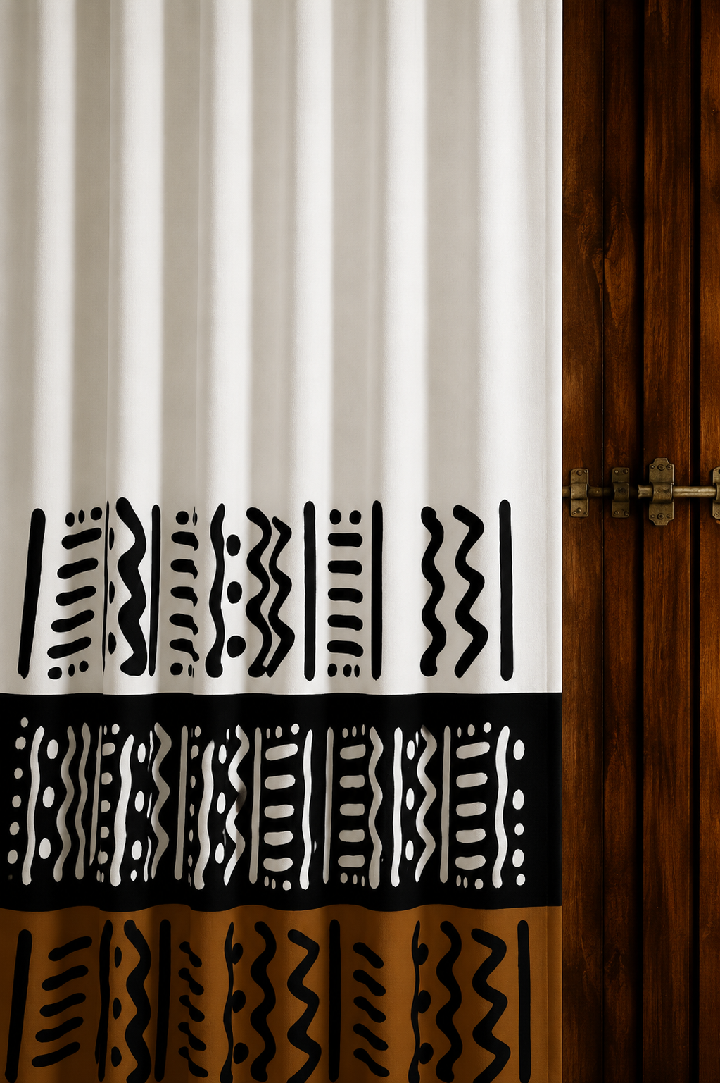 The Monochrome Geo-Abstract Drapery