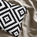 Pixelated Diamond Mosaic Cushion