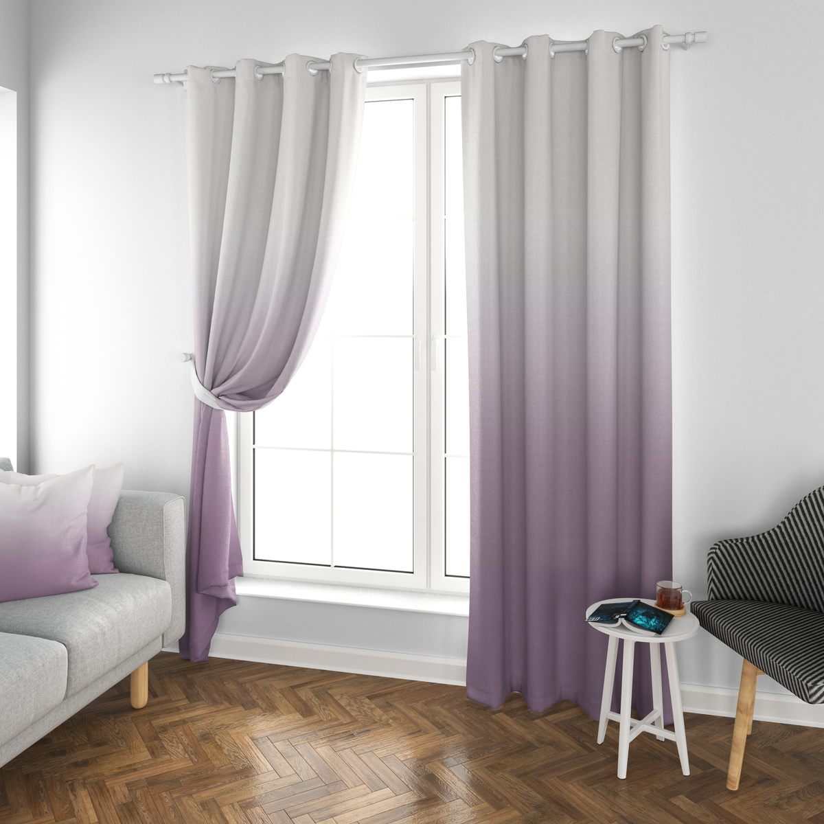 Purple Ombre Curtain