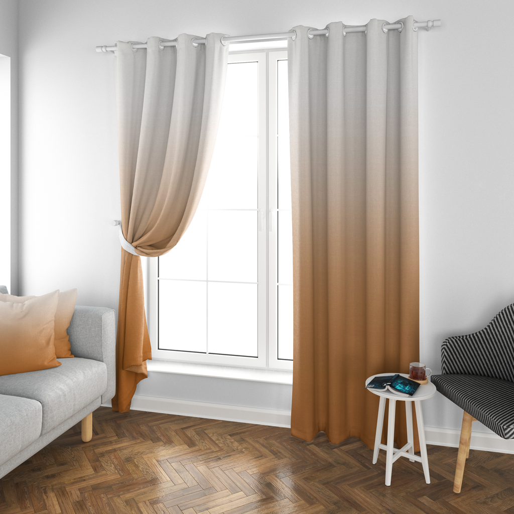 Sun-Baked Terracotta Ombre Curtain