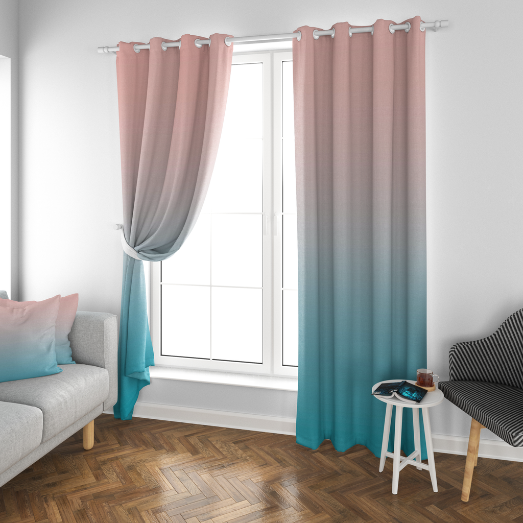 Pinkish Gradient Curtain