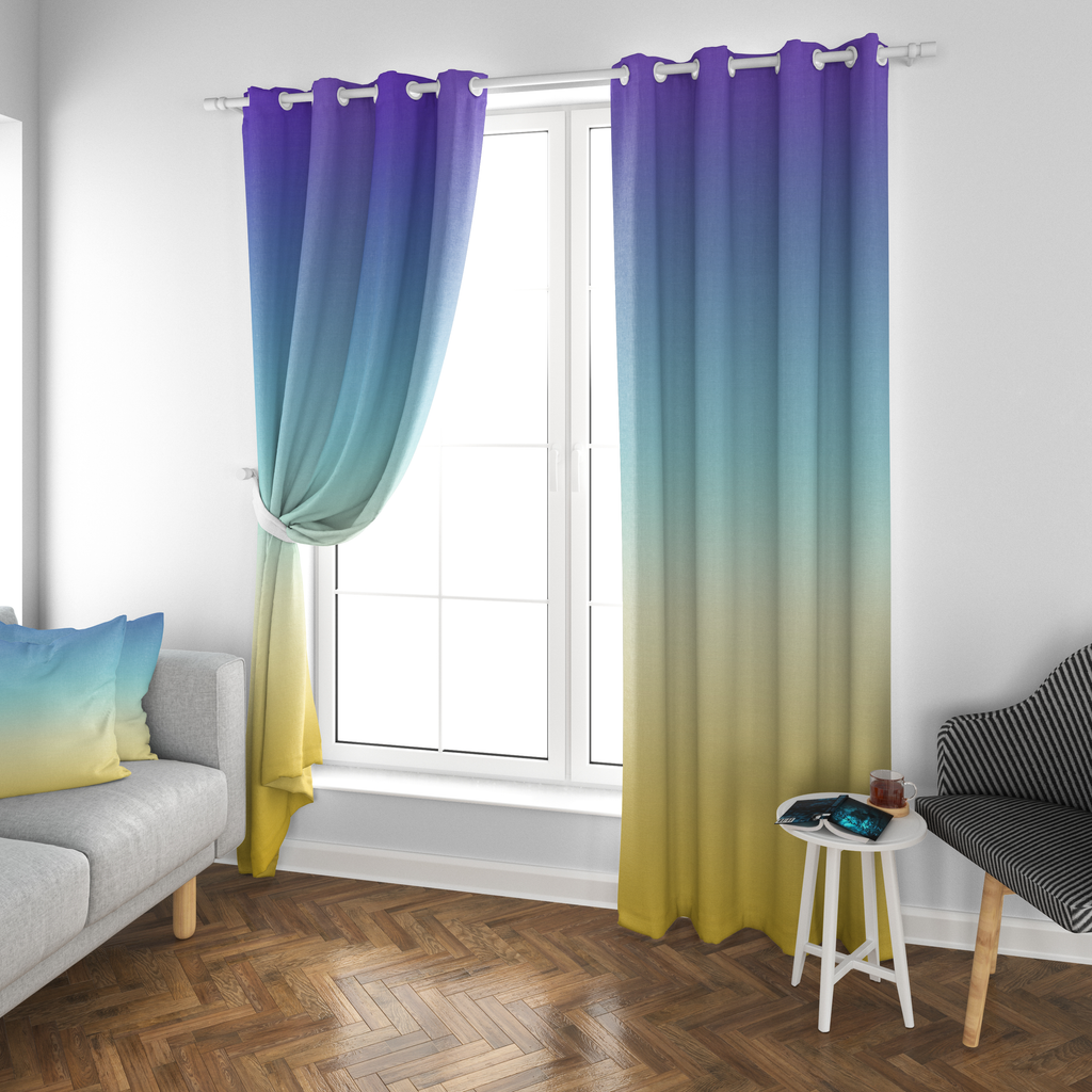 Twilight Horizon Gradient Curtain